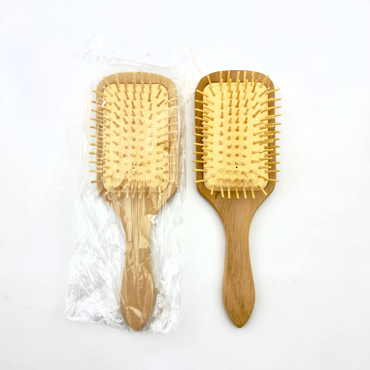 برس مو مدل چوبی طرح مستطیلی جنس بامبو