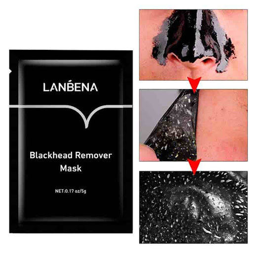 ماسک ورقه ای بینی برند لانبنا پاک کننده عمیق وزن 5گرم