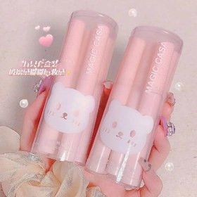 رژلب خیس 6 عددی طرح کرهای MAGIC CASA | رنگهای نود و طبیعی، براق و آبرسان